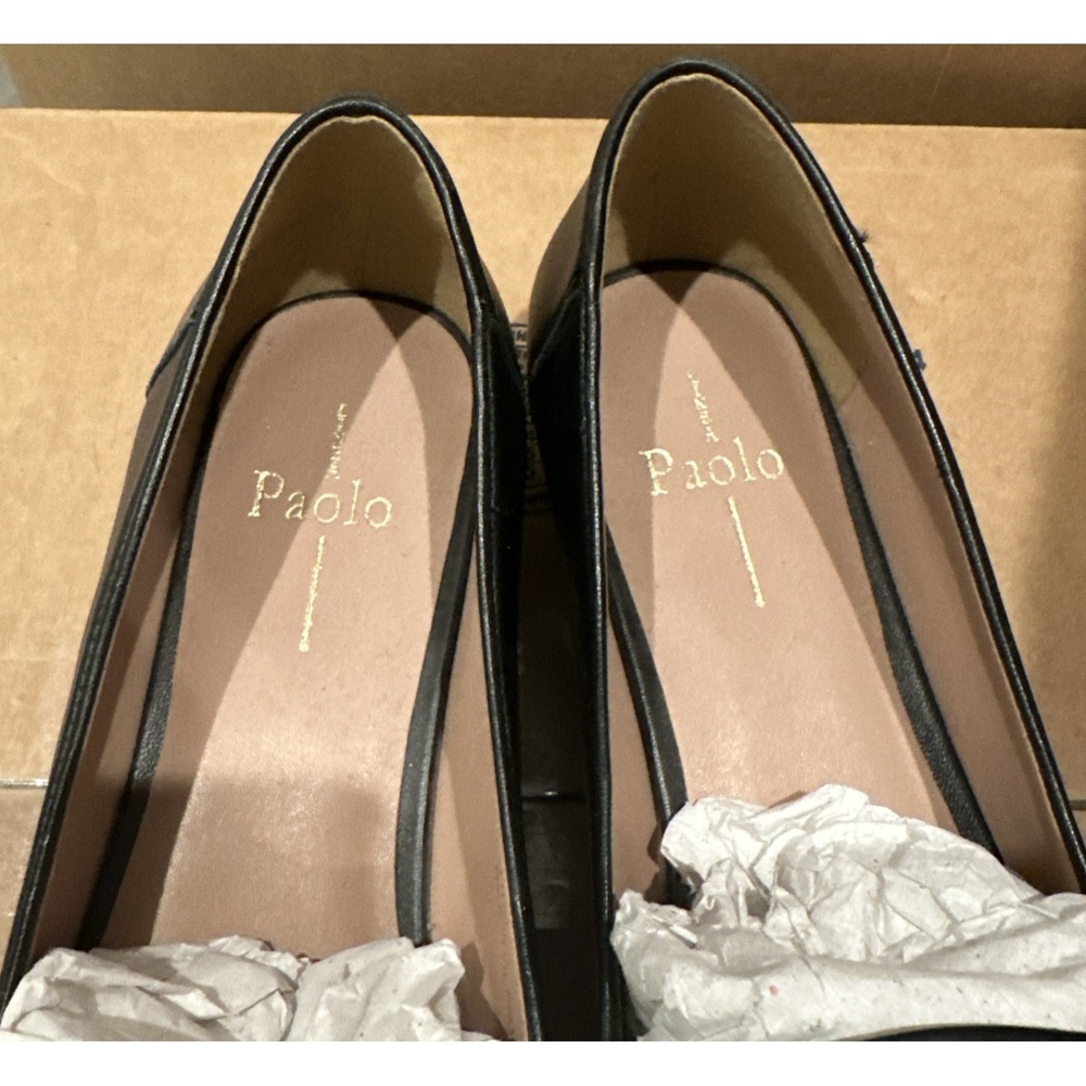 Linea Paolo Women Size Maura Essential Golden Bit Leather Loafers Classic *READ* - Picture 3 of 11